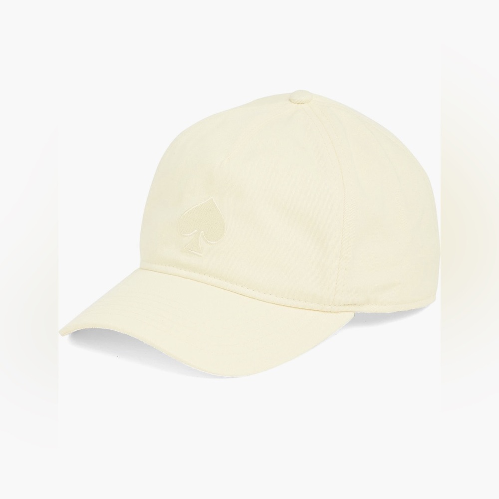 Kate Spade Logo Baseball Cap in French Cream